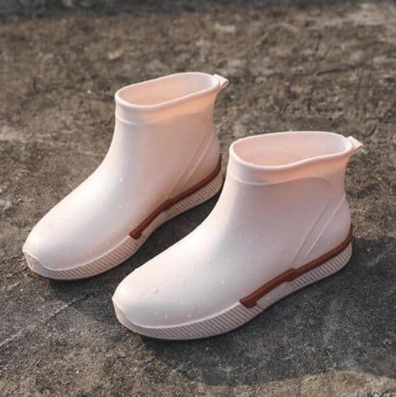 女性用ショート丈レインブーツ軽量防水雨靴 レディース