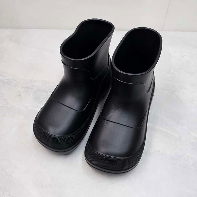 女性用軽量ショート丈レインブーツ防水長靴