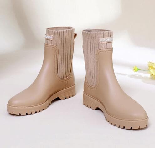 レディース ショート レインブーツ 梅雨対策 おしゃれ 防水