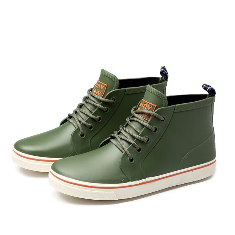 レインブーツ 防水ハイカット　スニーカー型